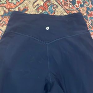 lululemon align joggers in true navy size 6